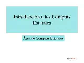 introducci n a las compras estatales