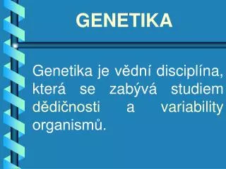genetika