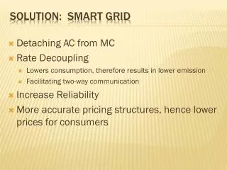 Solution: Smart Grid