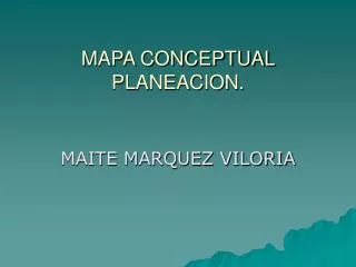 mapa conceptual planeacion