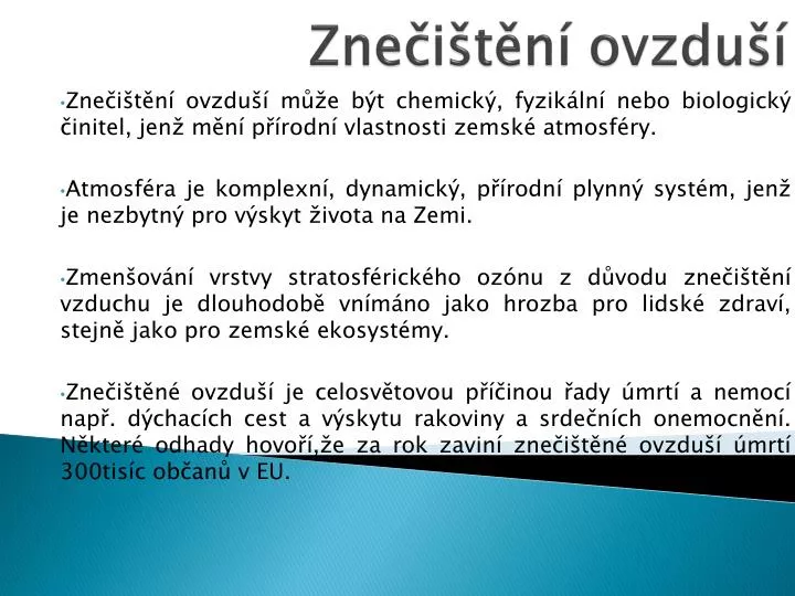 zne i t n ovzdu