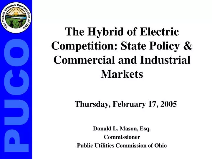 the hybrid of electric competition state policy commercial and industrial markets