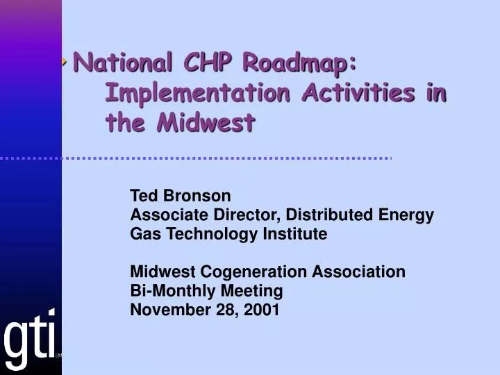 national chp roadmap implementation activities in the midwest
