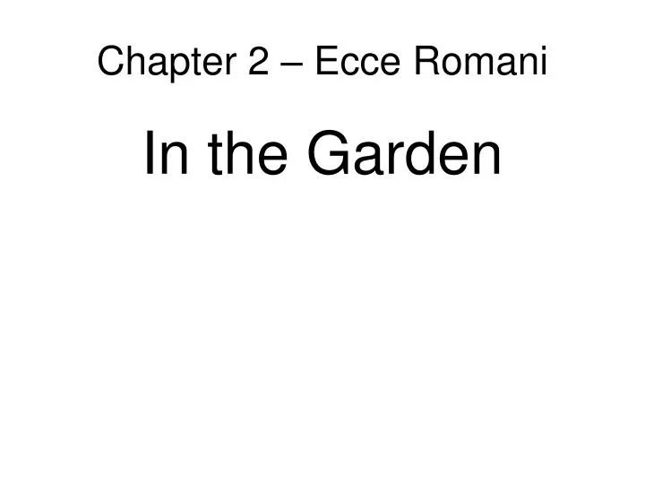 chapter 2 ecce romani