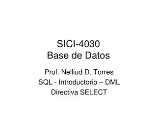 sici 4030 base de datos
