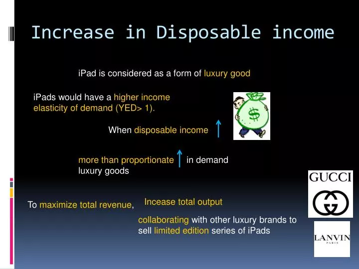 increase in disposable income