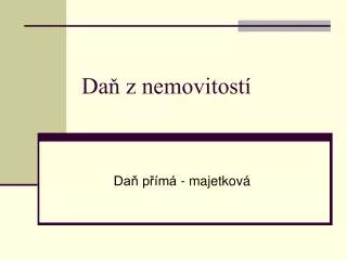 da z nemovitost