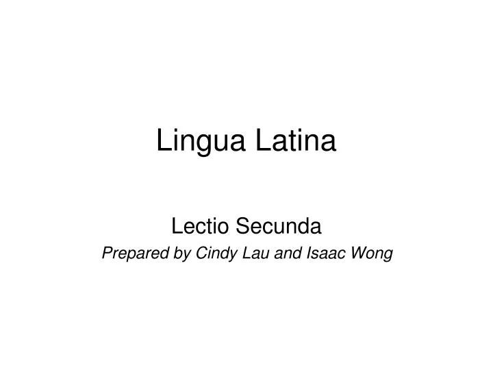 lingua latina