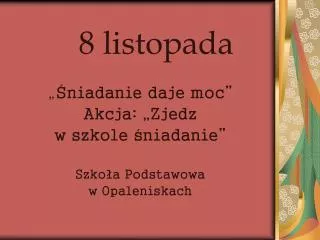 8 listopada