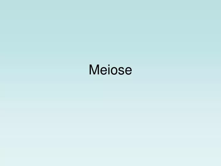 meiose