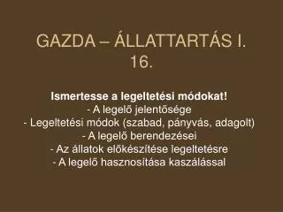 gazda llattart s i 16