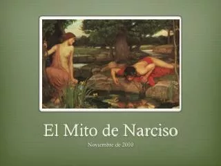 el mito de narciso
