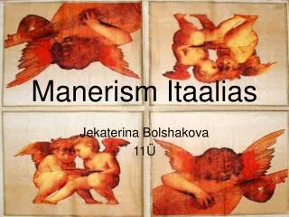 manerism itaalias