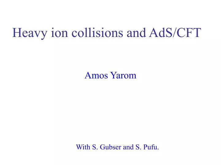 heavy ion collisions and ads cft