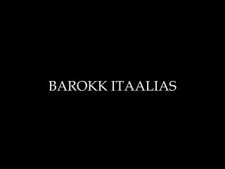 barokk itaalias
