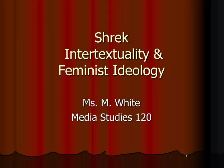 shrek intertextuality feminist ideology