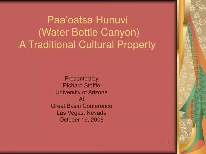 paa oatsa hunuvi water bottle canyon a traditional cultural property