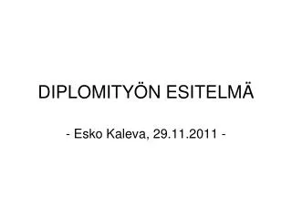 diplomity n esitelm