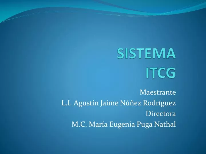 sistema itcg