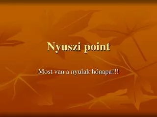 nyuszi point