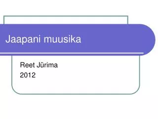 jaapani muusika