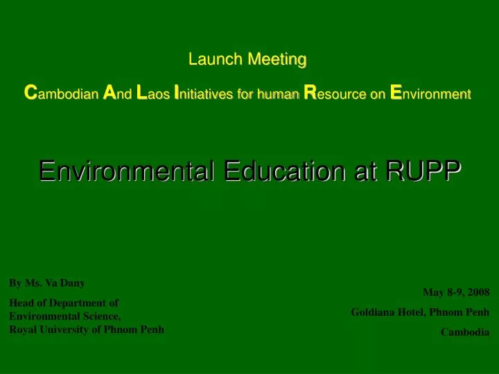 environmental education at rupp