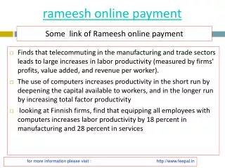 Feepal give batter services of rameesh online payment