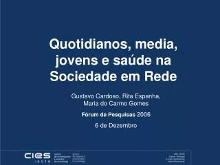 quotidianos media jovens e sa de na sociedade em rede