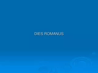 dies romanus
