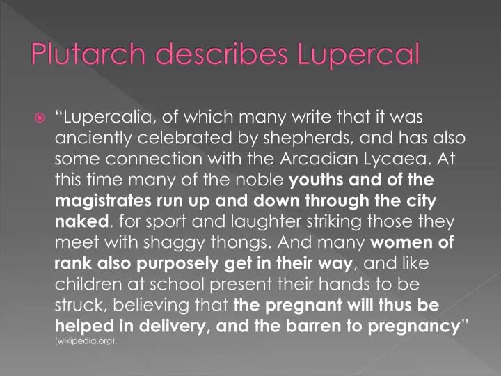 plutarch describes lupercal