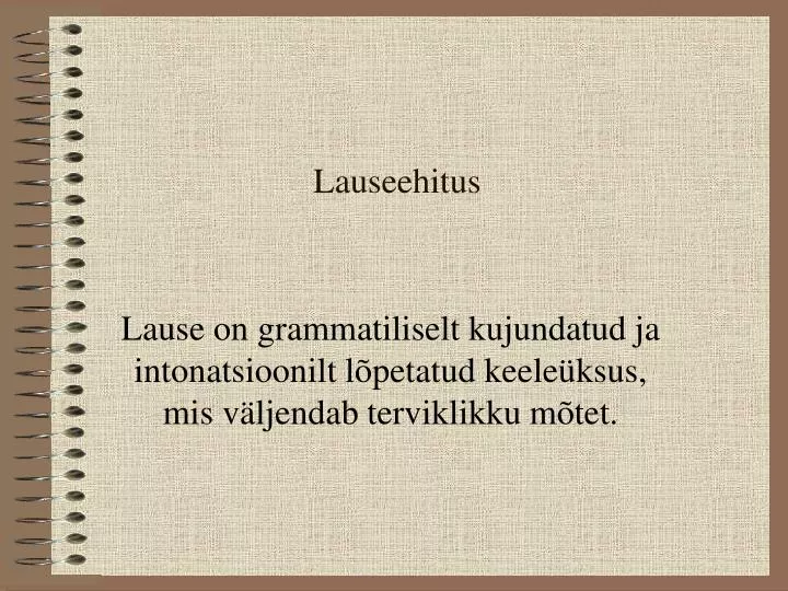 lauseehitus