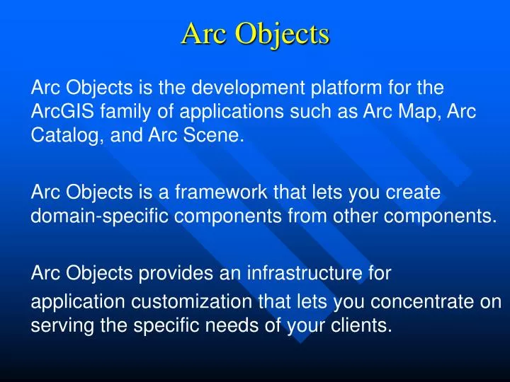 arc objects