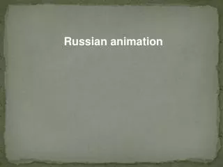 Russian animation