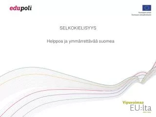selkokielisyys