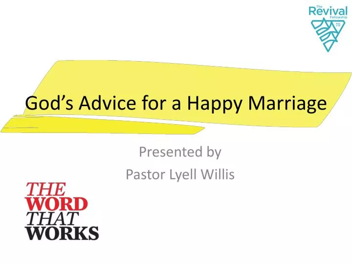god s advice for a happy marriage