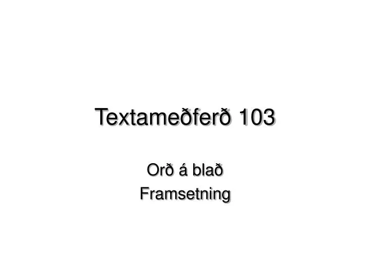 textame fer 103