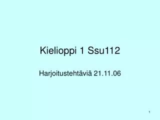 kielioppi 1 ssu112