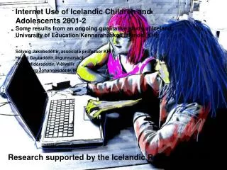 Research supported by the Icelandic Research Council