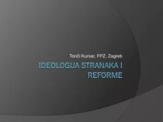 ton i kursar fpz zagreb