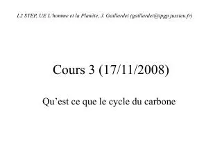 cours 3 17 11 2008