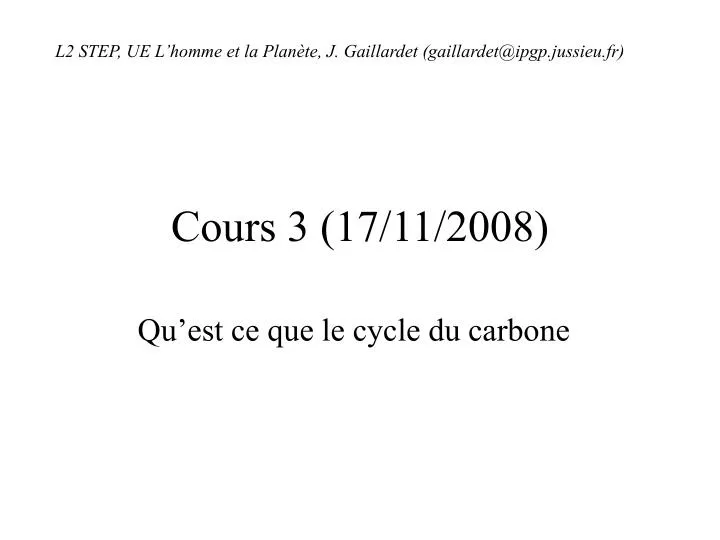 cours 3 17 11 2008