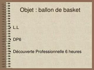 objet ballon de basket