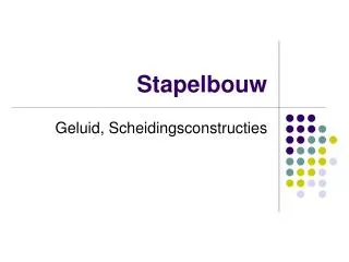stapelbouw