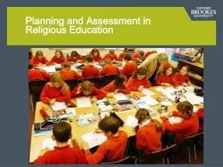Planning and Assessment in Religious Education