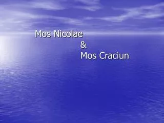 mos nicolae mos craciun