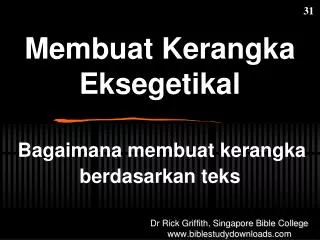membuat kerangka eksegetikal