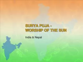 SURYA PUJA - WORSHIP OF THE SUN