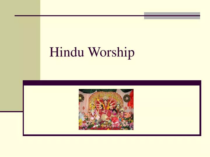 hindu worship