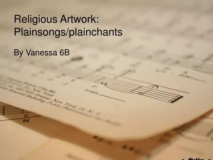 religious artwork plainsongs plainchants