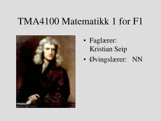 tma4100 matematikk 1 for f1